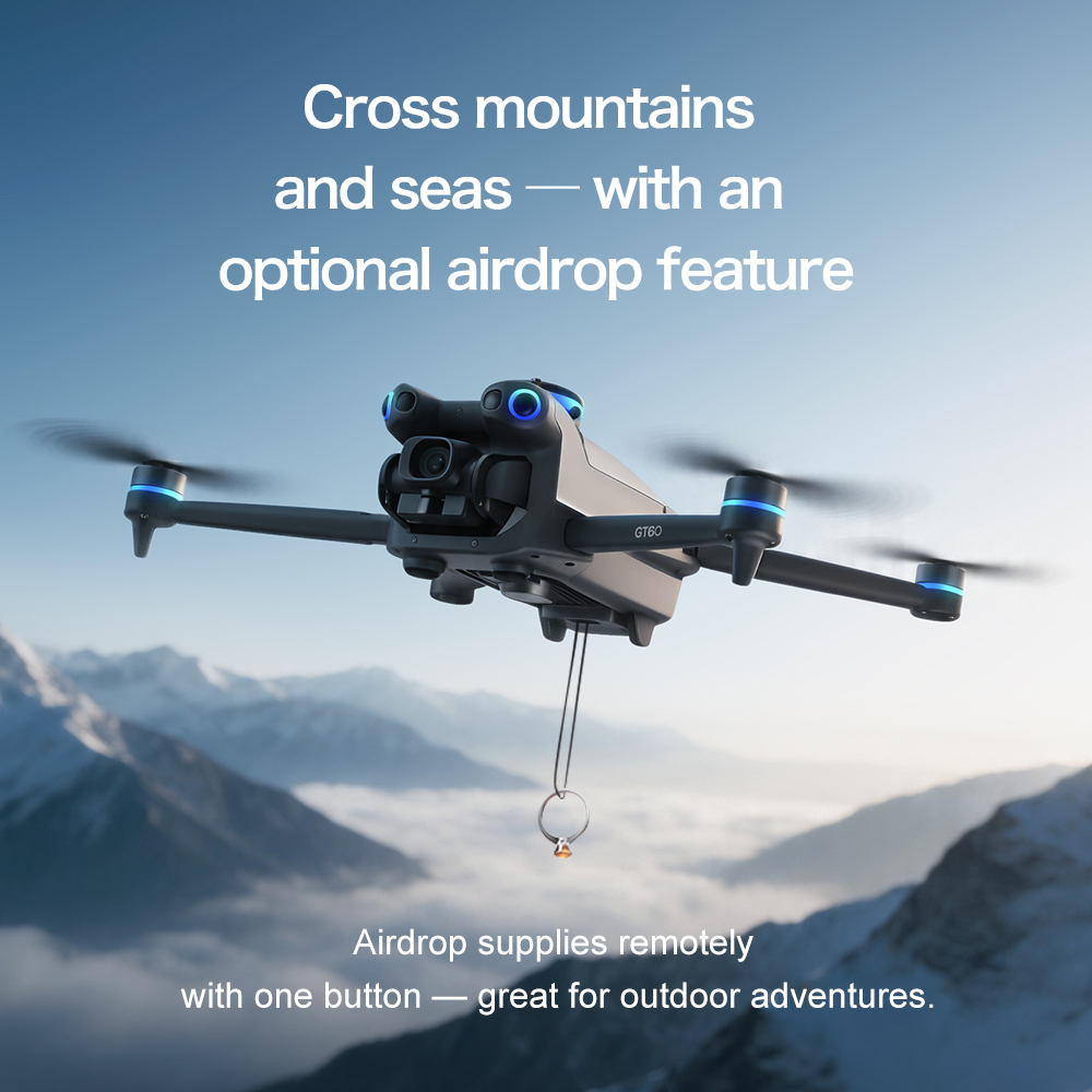 NEW GT60 Mini Drone Dual Camer - đánh giá và giá Drone Kit Long Range
